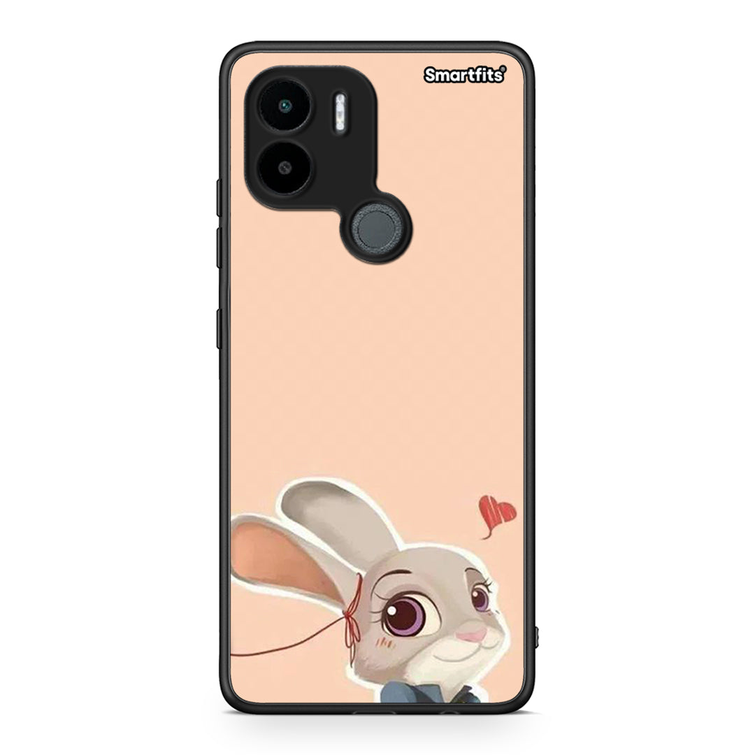 Θήκη Xiaomi Redmi A1+ / A2+ Nick Wilde And Judy Hopps Love 2 από τη Smartfits με σχέδιο στο πίσω μέρος και μαύρο περίβλημα | Xiaomi Redmi A1+ / A2+ Nick Wilde And Judy Hopps Love 2 Case with Colorful Back and Black Bezels