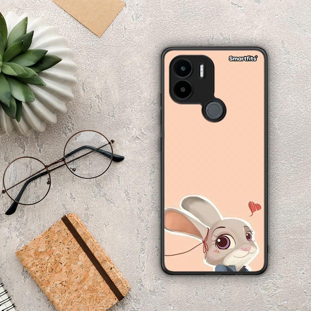 Θήκη Xiaomi Redmi A1+ / A2+ Nick Wilde And Judy Hopps Love 2 από τη Smartfits με σχέδιο στο πίσω μέρος και μαύρο περίβλημα | Xiaomi Redmi A1+ / A2+ Nick Wilde And Judy Hopps Love 2 Case with Colorful Back and Black Bezels