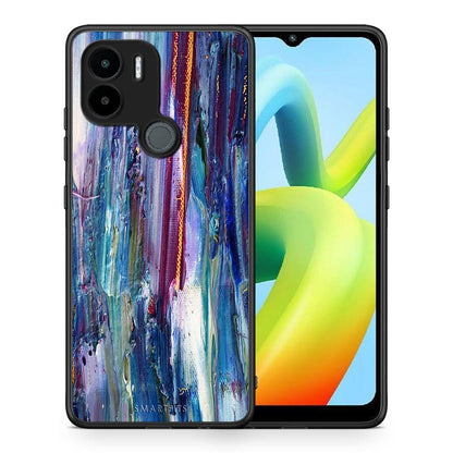 Θήκη Xiaomi Redmi A1+ / A2+ Paint Winter από τη Smartfits με σχέδιο στο πίσω μέρος και μαύρο περίβλημα | Xiaomi Redmi A1+ / A2+ Paint Winter Case with Colorful Back and Black Bezels
