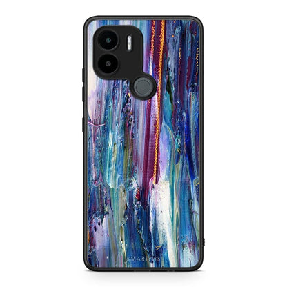 Θήκη Xiaomi Redmi A1+ / A2+ Paint Winter από τη Smartfits με σχέδιο στο πίσω μέρος και μαύρο περίβλημα | Xiaomi Redmi A1+ / A2+ Paint Winter Case with Colorful Back and Black Bezels