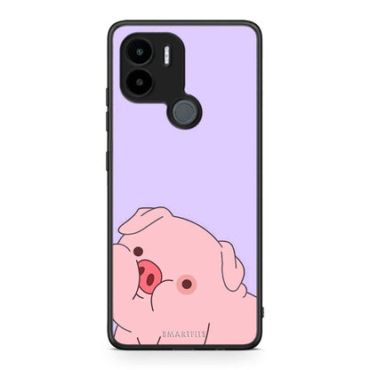 Θήκη Xiaomi Redmi A1+ / A2+ Pig Love 2 από τη Smartfits με σχέδιο στο πίσω μέρος και μαύρο περίβλημα | Xiaomi Redmi A1+ / A2+ Pig Love 2 Case with Colorful Back and Black Bezels