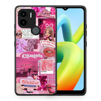 Thumbnail for Θήκη Xiaomi Redmi A1+ / A2+ Pink Love από τη Smartfits με σχέδιο στο πίσω μέρος και μαύρο περίβλημα | Xiaomi Redmi A1+ / A2+ Pink Love Case with Colorful Back and Black Bezels