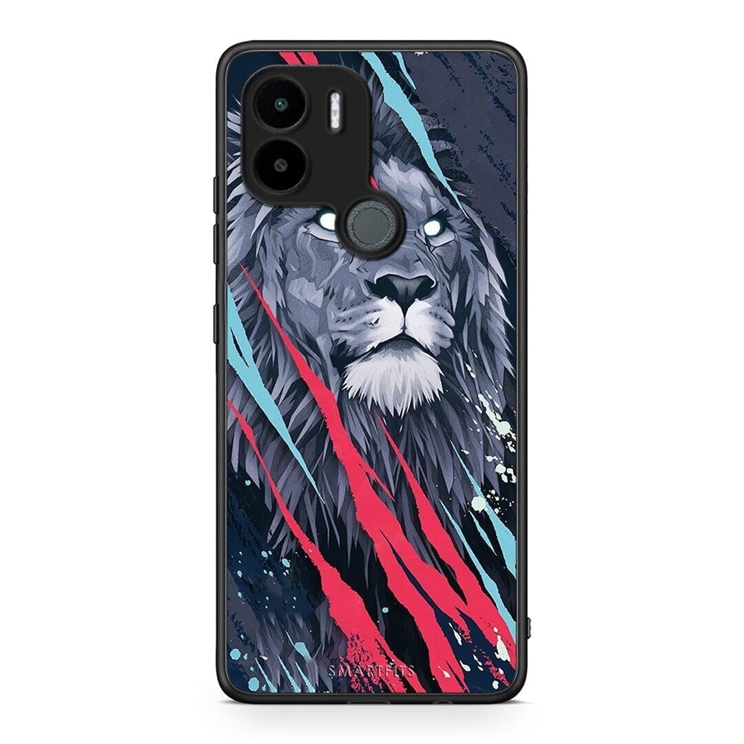 Θήκη Xiaomi Redmi A1+ / A2+ PopArt Lion Designer από τη Smartfits με σχέδιο στο πίσω μέρος και μαύρο περίβλημα | Xiaomi Redmi A1+ / A2+ PopArt Lion Designer Case with Colorful Back and Black Bezels