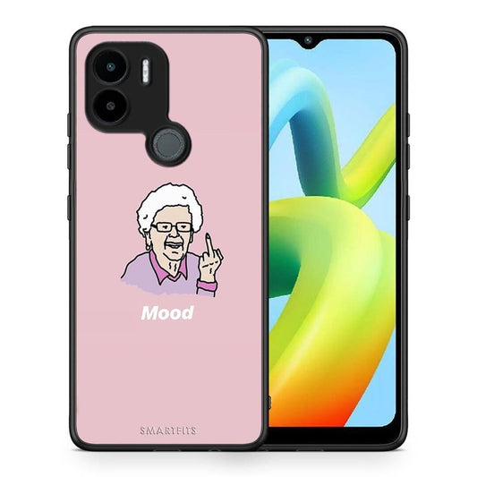 Θήκη Xiaomi Redmi A1+ / A2+ PopArt Mood από τη Smartfits με σχέδιο στο πίσω μέρος και μαύρο περίβλημα | Xiaomi Redmi A1+ / A2+ PopArt Mood Case with Colorful Back and Black Bezels
