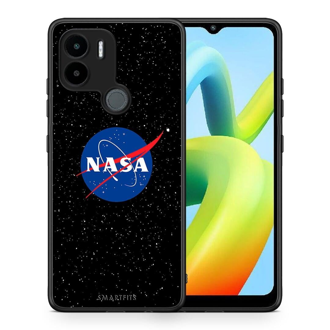 Θήκη Xiaomi Redmi A1+ / A2+ PopArt NASA από τη Smartfits με σχέδιο στο πίσω μέρος και μαύρο περίβλημα | Xiaomi Redmi A1+ / A2+ PopArt NASA Case with Colorful Back and Black Bezels