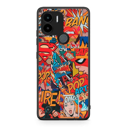 Θήκη Xiaomi Redmi A1+ / A2+ PopArt OMG από τη Smartfits με σχέδιο στο πίσω μέρος και μαύρο περίβλημα | Xiaomi Redmi A1+ / A2+ PopArt OMG Case with Colorful Back and Black Bezels
