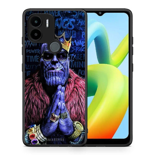 Θήκη Xiaomi Redmi A1+ / A2+ PopArt Thanos από τη Smartfits με σχέδιο στο πίσω μέρος και μαύρο περίβλημα | Xiaomi Redmi A1+ / A2+ PopArt Thanos Case with Colorful Back and Black Bezels