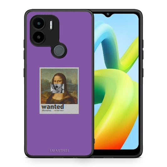 Θήκη Xiaomi Redmi A1+ / A2+ Popart Monalisa από τη Smartfits με σχέδιο στο πίσω μέρος και μαύρο περίβλημα | Xiaomi Redmi A1+ / A2+ Popart Monalisa Case with Colorful Back and Black Bezels