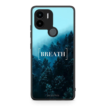 Θήκη Xiaomi Redmi A1+ / A2+ Quote Breath από τη Smartfits με σχέδιο στο πίσω μέρος και μαύρο περίβλημα | Xiaomi Redmi A1+ / A2+ Quote Breath Case with Colorful Back and Black Bezels