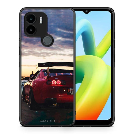 Θήκη Xiaomi Redmi A1+ / A2+ Racing Supra από τη Smartfits με σχέδιο στο πίσω μέρος και μαύρο περίβλημα | Xiaomi Redmi A1+ / A2+ Racing Supra Case with Colorful Back and Black Bezels