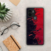 Thumbnail for Θήκη Xiaomi Redmi A1+ / A2+ Red Paint από τη Smartfits με σχέδιο στο πίσω μέρος και μαύρο περίβλημα | Xiaomi Redmi A1+ / A2+ Red Paint Case with Colorful Back and Black Bezels