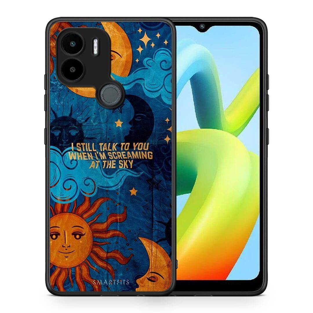 Θήκη Xiaomi Redmi A1+ / A2+ Screaming Sky από τη Smartfits με σχέδιο στο πίσω μέρος και μαύρο περίβλημα | Xiaomi Redmi A1+ / A2+ Screaming Sky Case with Colorful Back and Black Bezels