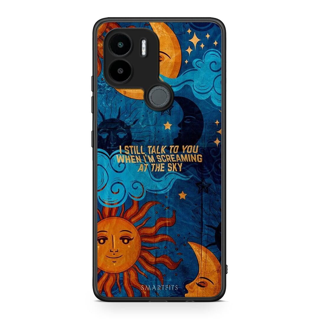Θήκη Xiaomi Redmi A1+ / A2+ Screaming Sky από τη Smartfits με σχέδιο στο πίσω μέρος και μαύρο περίβλημα | Xiaomi Redmi A1+ / A2+ Screaming Sky Case with Colorful Back and Black Bezels