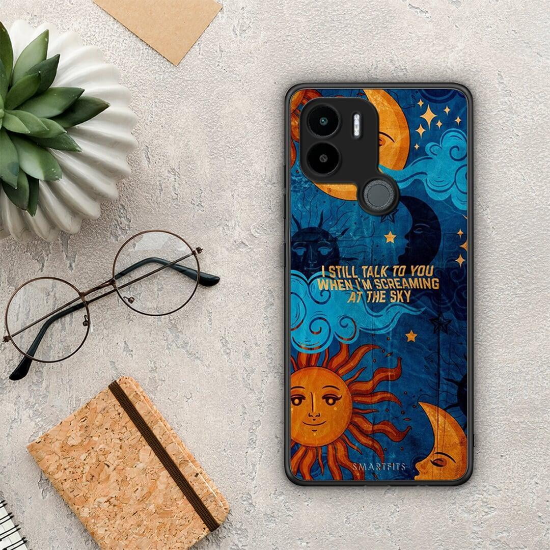 Θήκη Xiaomi Redmi A1+ / A2+ Screaming Sky από τη Smartfits με σχέδιο στο πίσω μέρος και μαύρο περίβλημα | Xiaomi Redmi A1+ / A2+ Screaming Sky Case with Colorful Back and Black Bezels