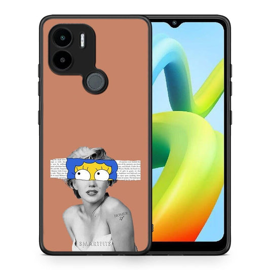 Θήκη Xiaomi Redmi A1+ / A2+ Sim Merilyn από τη Smartfits με σχέδιο στο πίσω μέρος και μαύρο περίβλημα | Xiaomi Redmi A1+ / A2+ Sim Merilyn Case with Colorful Back and Black Bezels