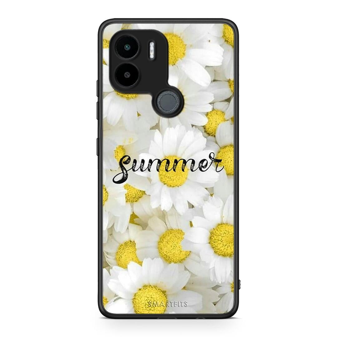 Θήκη Xiaomi Redmi A1+ / A2+ Summer Daisies από τη Smartfits με σχέδιο στο πίσω μέρος και μαύρο περίβλημα | Xiaomi Redmi A1+ / A2+ Summer Daisies Case with Colorful Back and Black Bezels