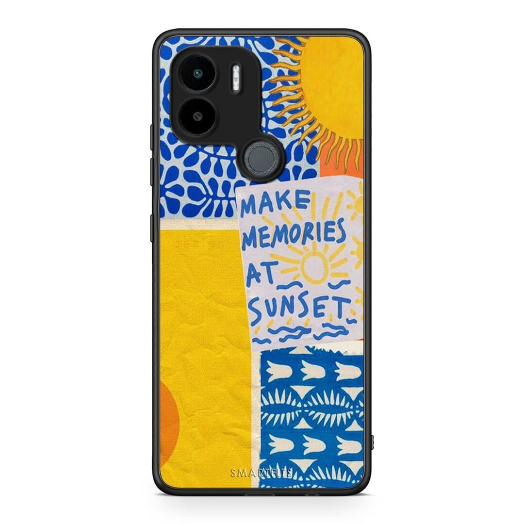 Θήκη Xiaomi Redmi A1+ / A2+ Sunset Memories από τη Smartfits με σχέδιο στο πίσω μέρος και μαύρο περίβλημα | Xiaomi Redmi A1+ / A2+ Sunset Memories Case with Colorful Back and Black Bezels