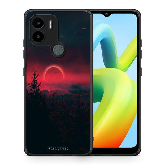 Θήκη Xiaomi Redmi A1+ / A2+ Tropic Sunset από τη Smartfits με σχέδιο στο πίσω μέρος και μαύρο περίβλημα | Xiaomi Redmi A1+ / A2+ Tropic Sunset Case with Colorful Back and Black Bezels