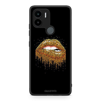 Θήκη Xiaomi Redmi A1+ / A2+ Valentine Golden από τη Smartfits με σχέδιο στο πίσω μέρος και μαύρο περίβλημα | Xiaomi Redmi A1+ / A2+ Valentine Golden Case with Colorful Back and Black Bezels