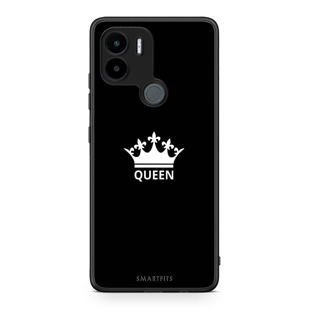 Θήκη Xiaomi Redmi A1+ / A2+ Valentine Queen από τη Smartfits με σχέδιο στο πίσω μέρος και μαύρο περίβλημα | Xiaomi Redmi A1+ / A2+ Valentine Queen Case with Colorful Back and Black Bezels