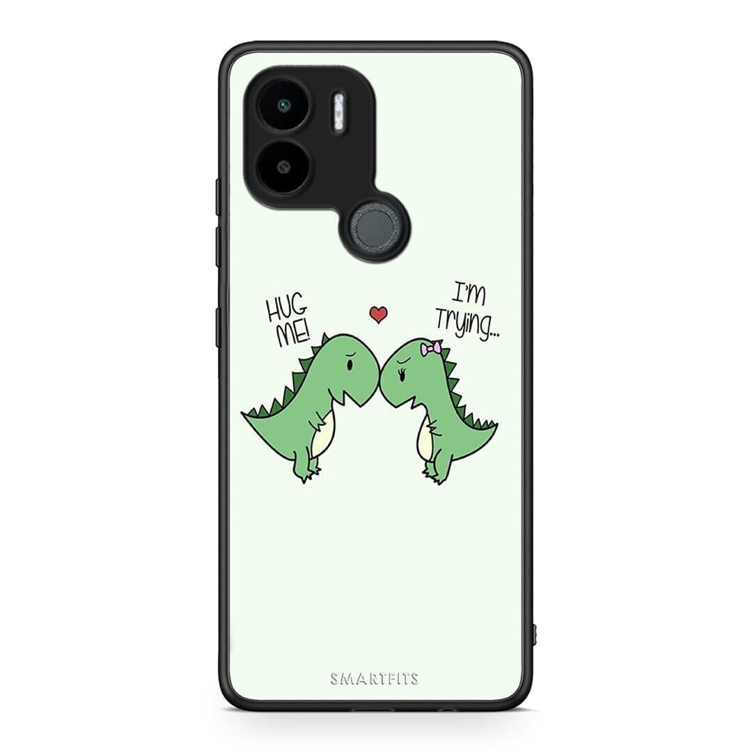Θήκη Xiaomi Redmi A1+ / A2+ Valentine Rex από τη Smartfits με σχέδιο στο πίσω μέρος και μαύρο περίβλημα | Xiaomi Redmi A1+ / A2+ Valentine Rex Case with Colorful Back and Black Bezels