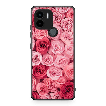 Θήκη Xiaomi Redmi A1+ / A2+ Valentine RoseGarden από τη Smartfits με σχέδιο στο πίσω μέρος και μαύρο περίβλημα | Xiaomi Redmi A1+ / A2+ Valentine RoseGarden Case with Colorful Back and Black Bezels