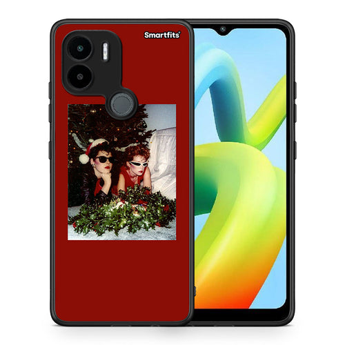 Θήκη Xiaomi Redmi A1+ / A2+ Waiting For Xmas από τη Smartfits με σχέδιο στο πίσω μέρος και μαύρο περίβλημα | Xiaomi Redmi A1+ / A2+ Waiting For Xmas Case with Colorful Back and Black Bezels