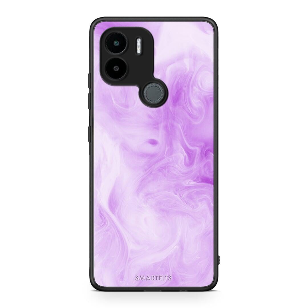 Θήκη Xiaomi Redmi A1+ / A2+ Watercolor Lavender από τη Smartfits με σχέδιο στο πίσω μέρος και μαύρο περίβλημα | Xiaomi Redmi A1+ / A2+ Watercolor Lavender Case with Colorful Back and Black Bezels