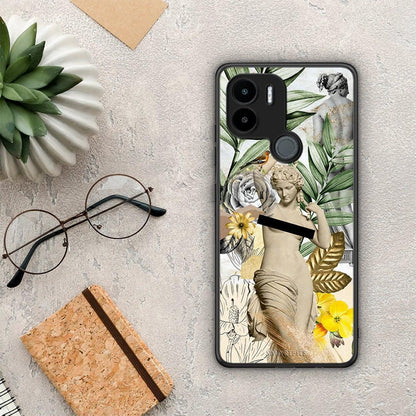 Θήκη Xiaomi Redmi A1+ / A2+ Woman Statue από τη Smartfits με σχέδιο στο πίσω μέρος και μαύρο περίβλημα | Xiaomi Redmi A1+ / A2+ Woman Statue Case with Colorful Back and Black Bezels
