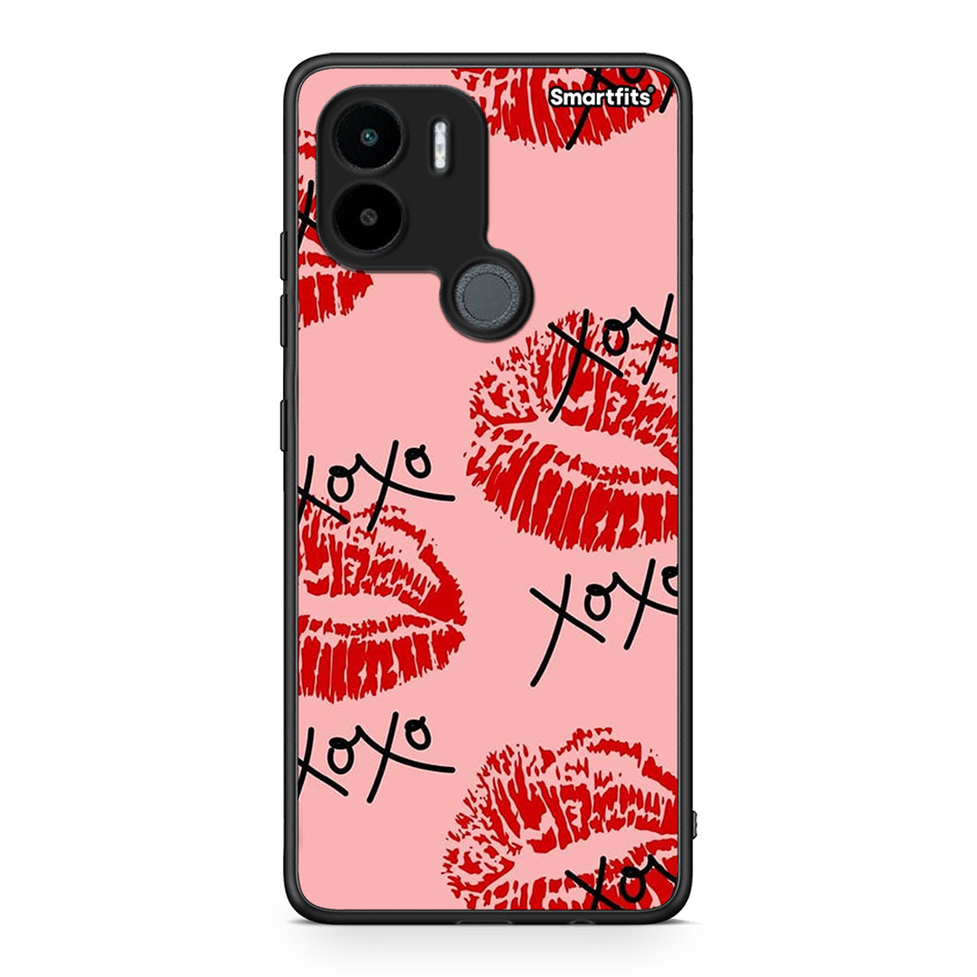 Θήκη Xiaomi Redmi A1+ / A2+ XOXO Lips από τη Smartfits με σχέδιο στο πίσω μέρος και μαύρο περίβλημα | Xiaomi Redmi A1+ / A2+ XOXO Lips Case with Colorful Back and Black Bezels
