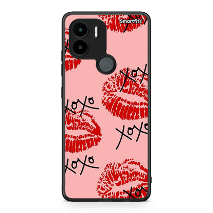 Θήκη Xiaomi Redmi A1+ / A2+ XOXO Lips από τη Smartfits με σχέδιο στο πίσω μέρος και μαύρο περίβλημα | Xiaomi Redmi A1+ / A2+ XOXO Lips Case with Colorful Back and Black Bezels
