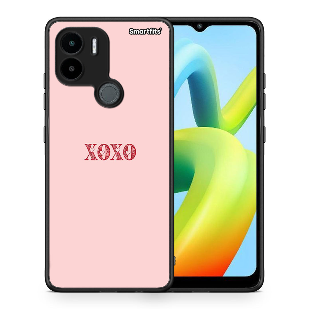 Θήκη Xiaomi Redmi A1+ / A2+ XOXO Love από τη Smartfits με σχέδιο στο πίσω μέρος και μαύρο περίβλημα | Xiaomi Redmi A1+ / A2+ XOXO Love Case with Colorful Back and Black Bezels