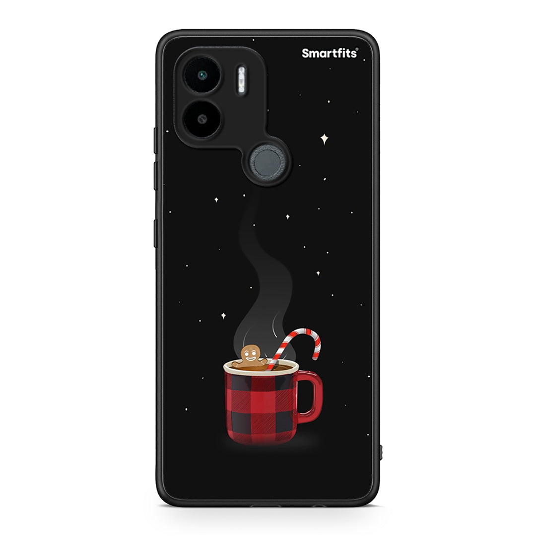 Θήκη Xiaomi Redmi A1+ / A2+ Xmas Bathing από τη Smartfits με σχέδιο στο πίσω μέρος και μαύρο περίβλημα | Xiaomi Redmi A1+ / A2+ Xmas Bathing Case with Colorful Back and Black Bezels