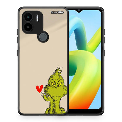 Θήκη Xiaomi Redmi A1+ / A2+ Xmas Grinch από τη Smartfits με σχέδιο στο πίσω μέρος και μαύρο περίβλημα | Xiaomi Redmi A1+ / A2+ Xmas Grinch Case with Colorful Back and Black Bezels