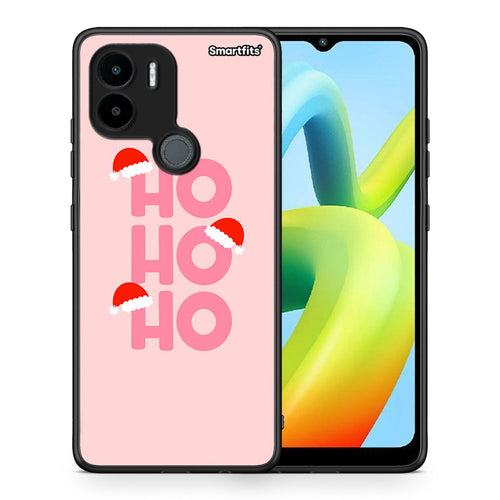 Θήκη Xiaomi Redmi A1+ / A2+ Xmas Ho Ho Ho από τη Smartfits με σχέδιο στο πίσω μέρος και μαύρο περίβλημα | Xiaomi Redmi A1+ / A2+ Xmas Ho Ho Ho Case with Colorful Back and Black Bezels