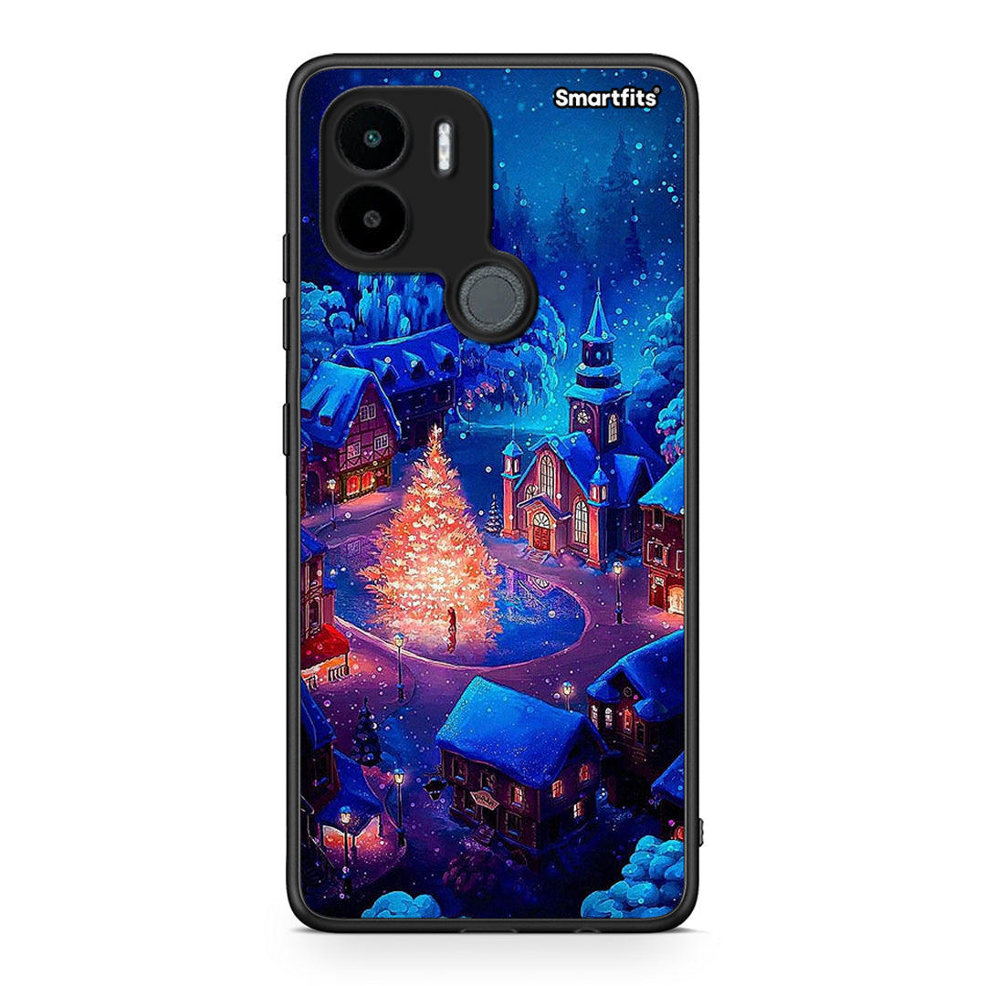 Θήκη Xiaomi Redmi A1+ / A2+ Xmas Village από τη Smartfits με σχέδιο στο πίσω μέρος και μαύρο περίβλημα | Xiaomi Redmi A1+ / A2+ Xmas Village Case with Colorful Back and Black Bezels