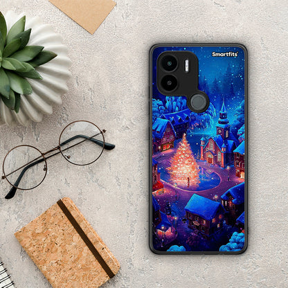 Θήκη Xiaomi Redmi A1+ / A2+ Xmas Village από τη Smartfits με σχέδιο στο πίσω μέρος και μαύρο περίβλημα | Xiaomi Redmi A1+ / A2+ Xmas Village Case with Colorful Back and Black Bezels