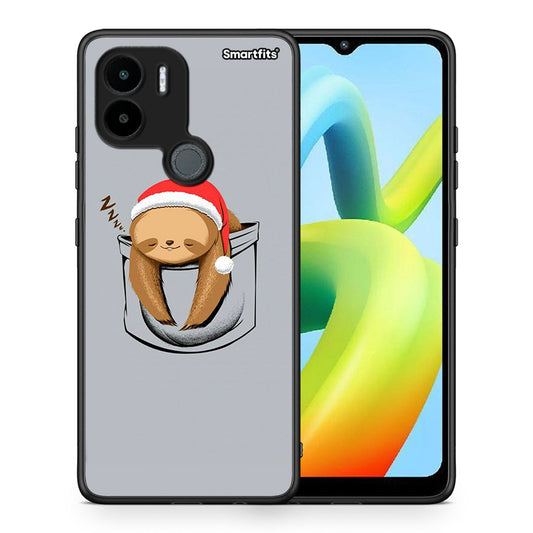 Θήκη Xiaomi Redmi A1+ / A2+ Xmas Zzzz από τη Smartfits με σχέδιο στο πίσω μέρος και μαύρο περίβλημα | Xiaomi Redmi A1+ / A2+ Xmas Zzzz Case with Colorful Back and Black Bezels