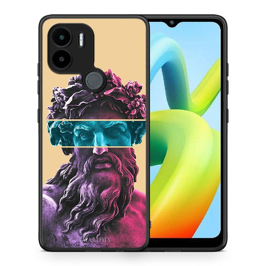 Θήκη Xiaomi Redmi A1+ / A2+ Zeus Art από τη Smartfits με σχέδιο στο πίσω μέρος και μαύρο περίβλημα | Xiaomi Redmi A1+ / A2+ Zeus Art Case with Colorful Back and Black Bezels