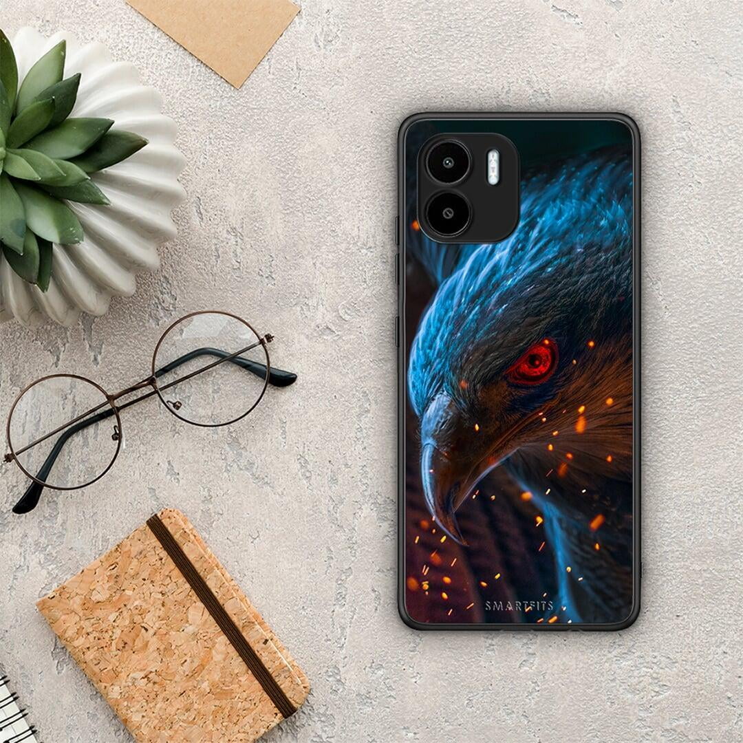 Θήκη Xiaomi Redmi A1 / A2 PopArt Eagle από τη Smartfits με σχέδιο στο πίσω μέρος και μαύρο περίβλημα | Xiaomi Redmi A1 / A2 PopArt Eagle Case with Colorful Back and Black Bezels