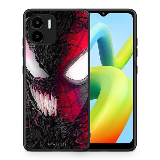 Θήκη Xiaomi Redmi A1 / A2 PopArt SpiderVenom από τη Smartfits με σχέδιο στο πίσω μέρος και μαύρο περίβλημα | Xiaomi Redmi A1 / A2 PopArt SpiderVenom Case with Colorful Back and Black Bezels