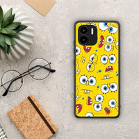 Thumbnail for Θήκη Xiaomi Redmi A1 / A2 PopArt Sponge από τη Smartfits με σχέδιο στο πίσω μέρος και μαύρο περίβλημα | Xiaomi Redmi A1 / A2 PopArt Sponge Case with Colorful Back and Black Bezels