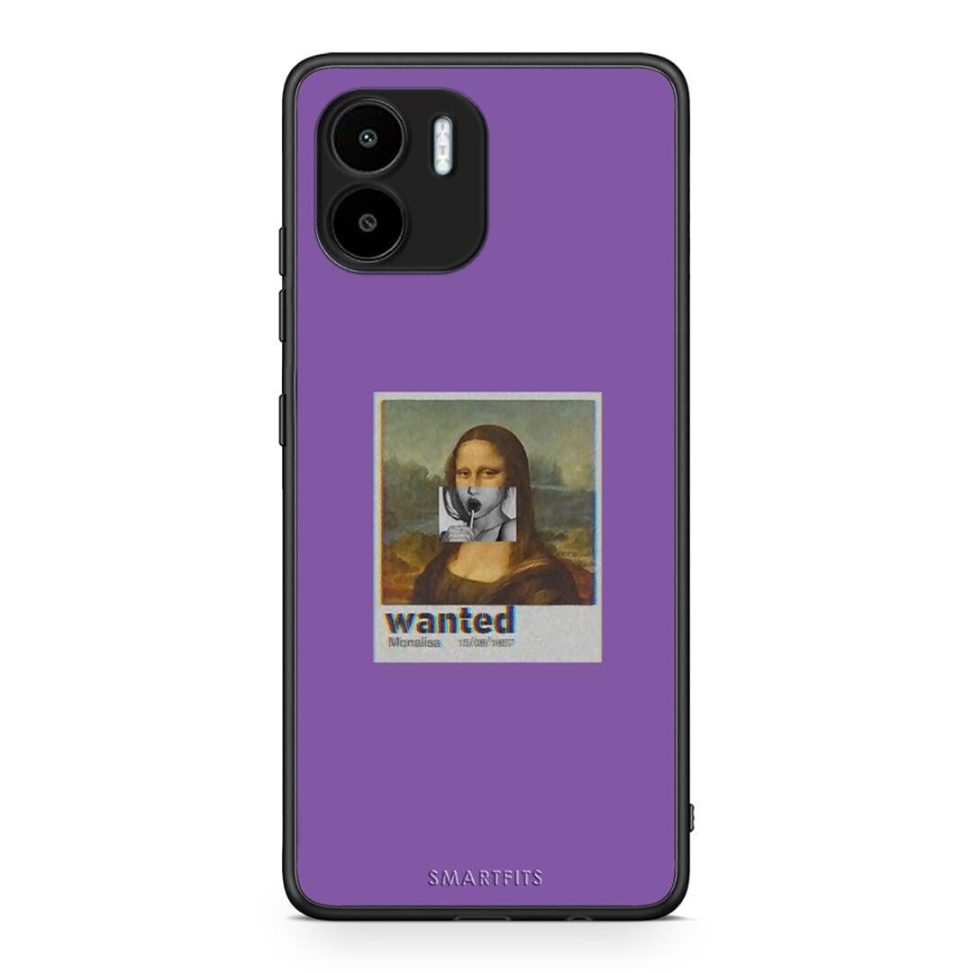 Θήκη Xiaomi Redmi A1 / A2 Popart Monalisa από τη Smartfits με σχέδιο στο πίσω μέρος και μαύρο περίβλημα | Xiaomi Redmi A1 / A2 Popart Monalisa Case with Colorful Back and Black Bezels