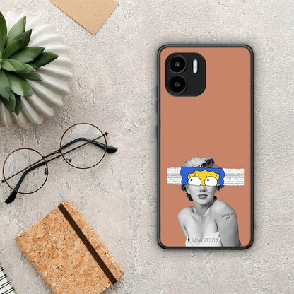 Θήκη Xiaomi Redmi A1 / A2 Sim Merilyn από τη Smartfits με σχέδιο στο πίσω μέρος και μαύρο περίβλημα | Xiaomi Redmi A1 / A2 Sim Merilyn Case with Colorful Back and Black Bezels