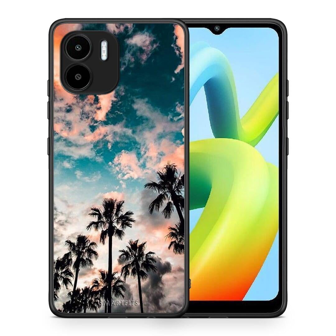 Θήκη Xiaomi Redmi A1 / A2 Summer Sky από τη Smartfits με σχέδιο στο πίσω μέρος και μαύρο περίβλημα | Xiaomi Redmi A1 / A2 Summer Sky Case with Colorful Back and Black Bezels