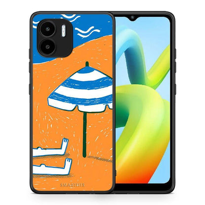 Θήκη Xiaomi Redmi A1 / A2 Summering από τη Smartfits με σχέδιο στο πίσω μέρος και μαύρο περίβλημα | Xiaomi Redmi A1 / A2 Summering Case with Colorful Back and Black Bezels