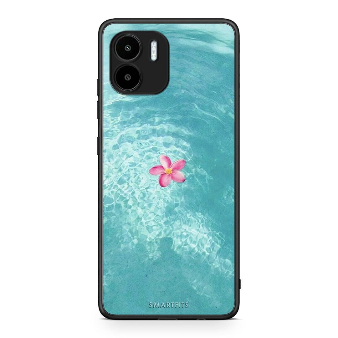 Θήκη Xiaomi Redmi A1 / A2 Water Flower από τη Smartfits με σχέδιο στο πίσω μέρος και μαύρο περίβλημα | Xiaomi Redmi A1 / A2 Water Flower Case with Colorful Back and Black Bezels