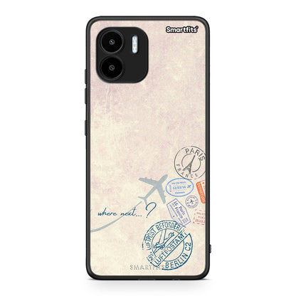Θήκη Xiaomi Redmi A1 / A2 Where Next από τη Smartfits με σχέδιο στο πίσω μέρος και μαύρο περίβλημα | Xiaomi Redmi A1 / A2 Where Next Case with Colorful Back and Black Bezels