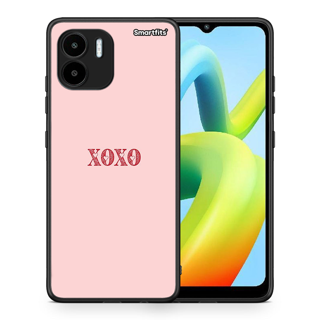 Θήκη Xiaomi Redmi A1 / A2 XOXO Love από τη Smartfits με σχέδιο στο πίσω μέρος και μαύρο περίβλημα | Xiaomi Redmi A1 / A2 XOXO Love Case with Colorful Back and Black Bezels