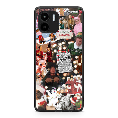 Θήκη Xiaomi Redmi A1 / A2 Xmas Movies από τη Smartfits με σχέδιο στο πίσω μέρος και μαύρο περίβλημα | Xiaomi Redmi A1 / A2 Xmas Movies Case with Colorful Back and Black Bezels